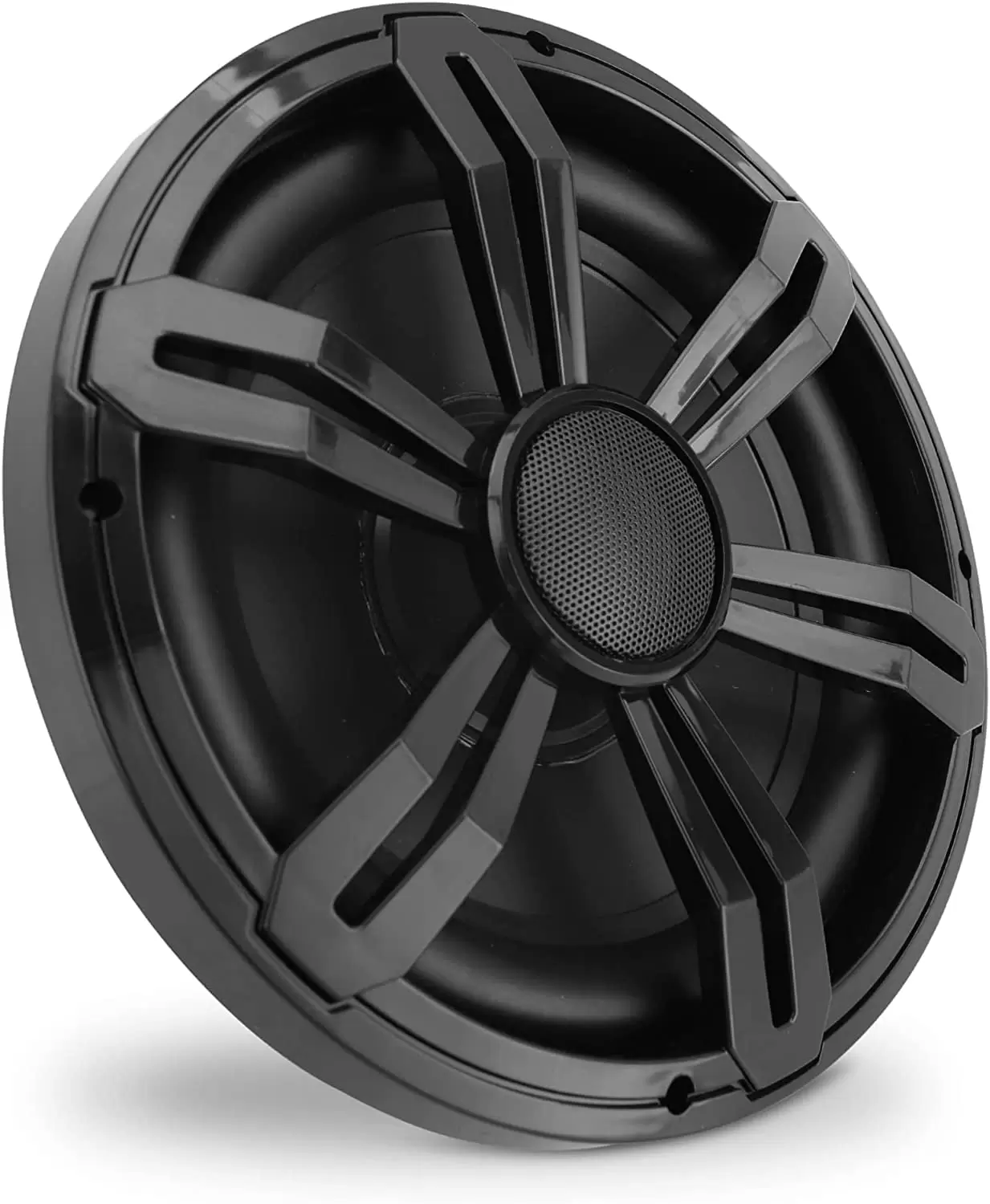 12 Slim Marine Subwoofer - 500W 4 Ohm Waterproof Car Component Speaker System. Low Profile PP Cone w/Rubber Edge. 50