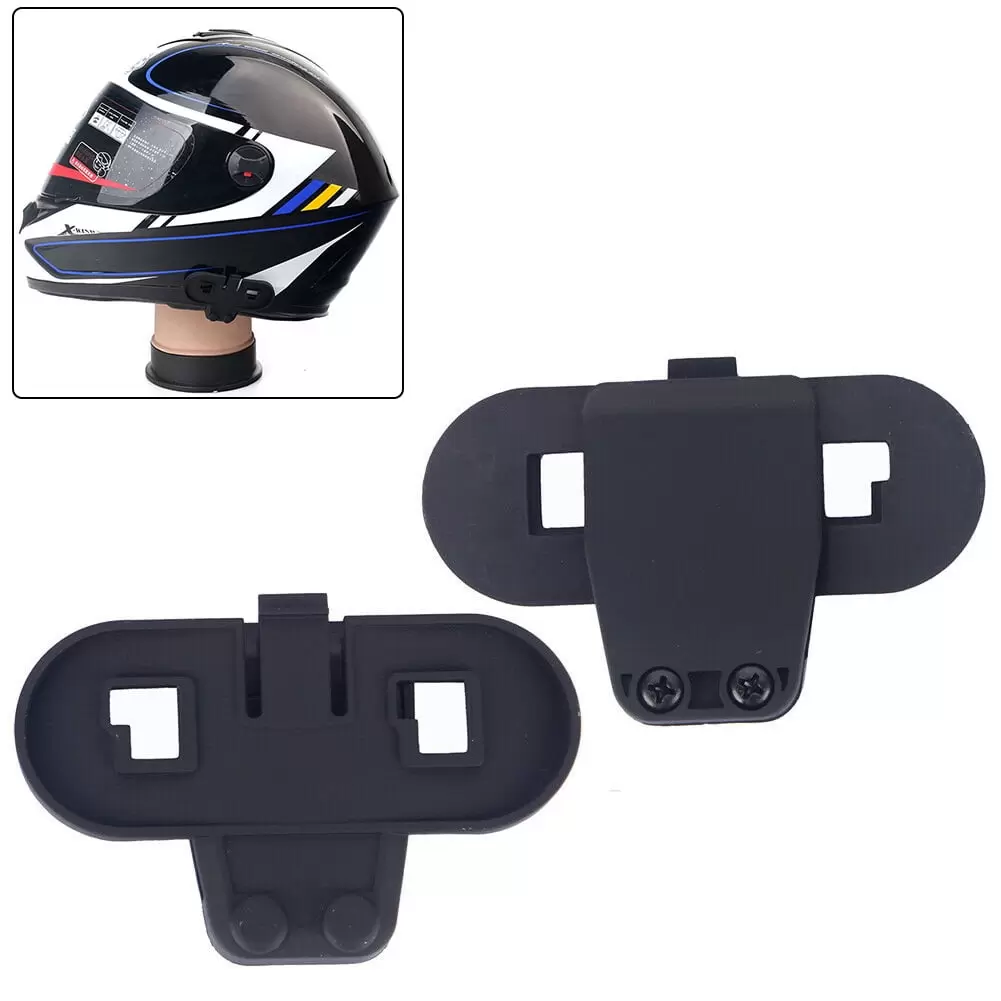 BESVEH 2 Pcs Clip Clamp Mounts for T-COM Motorcycle Helmet Intercom bluetooth Interphone