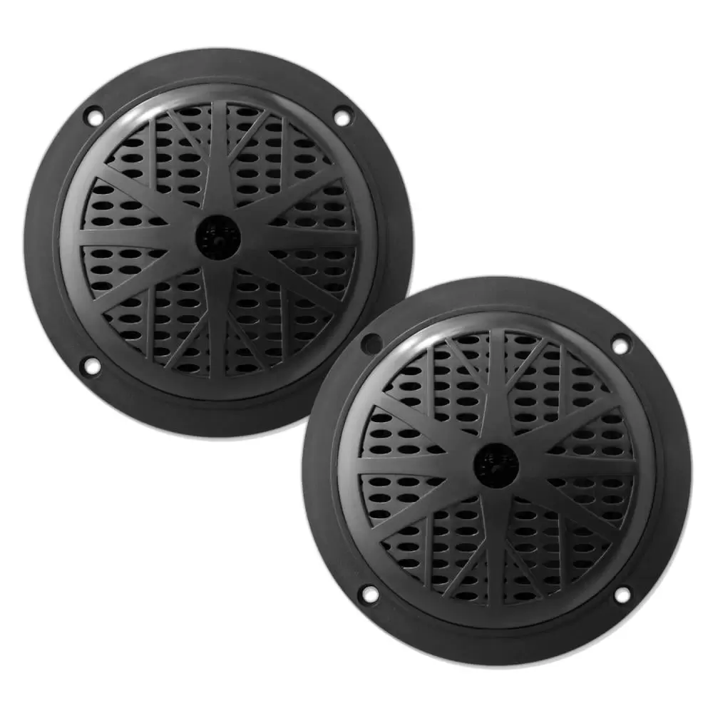 2) NEW PYLE PLMR61B 6.5 120W Marine/Boat Dual Cone Waterproof Speakers PAIR