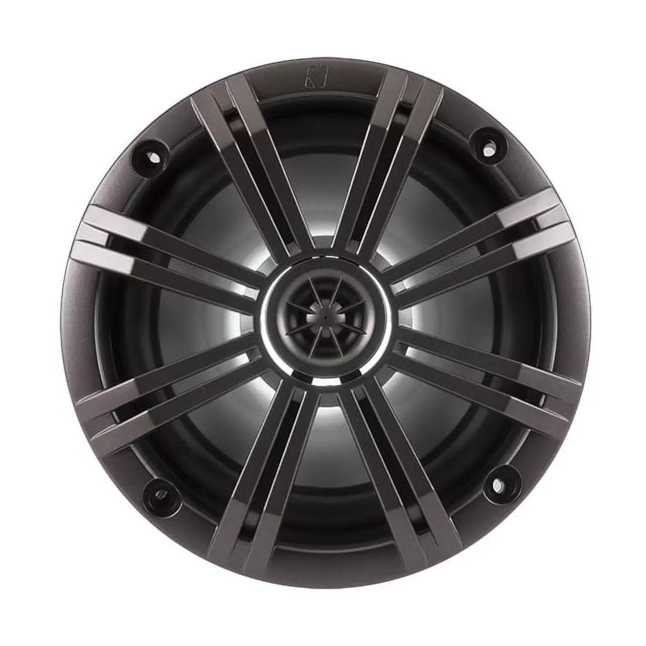 2) New Kicker 41KM654LCW 6.5 195W LED Marine Audio Coaxial Speakers Stereo KM65