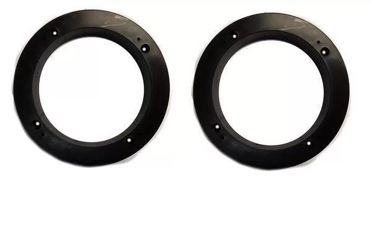 2 Pack Black Plastic 1 Depth Ring Adapter Spacer for 5.25 - 6 Car Speaker -