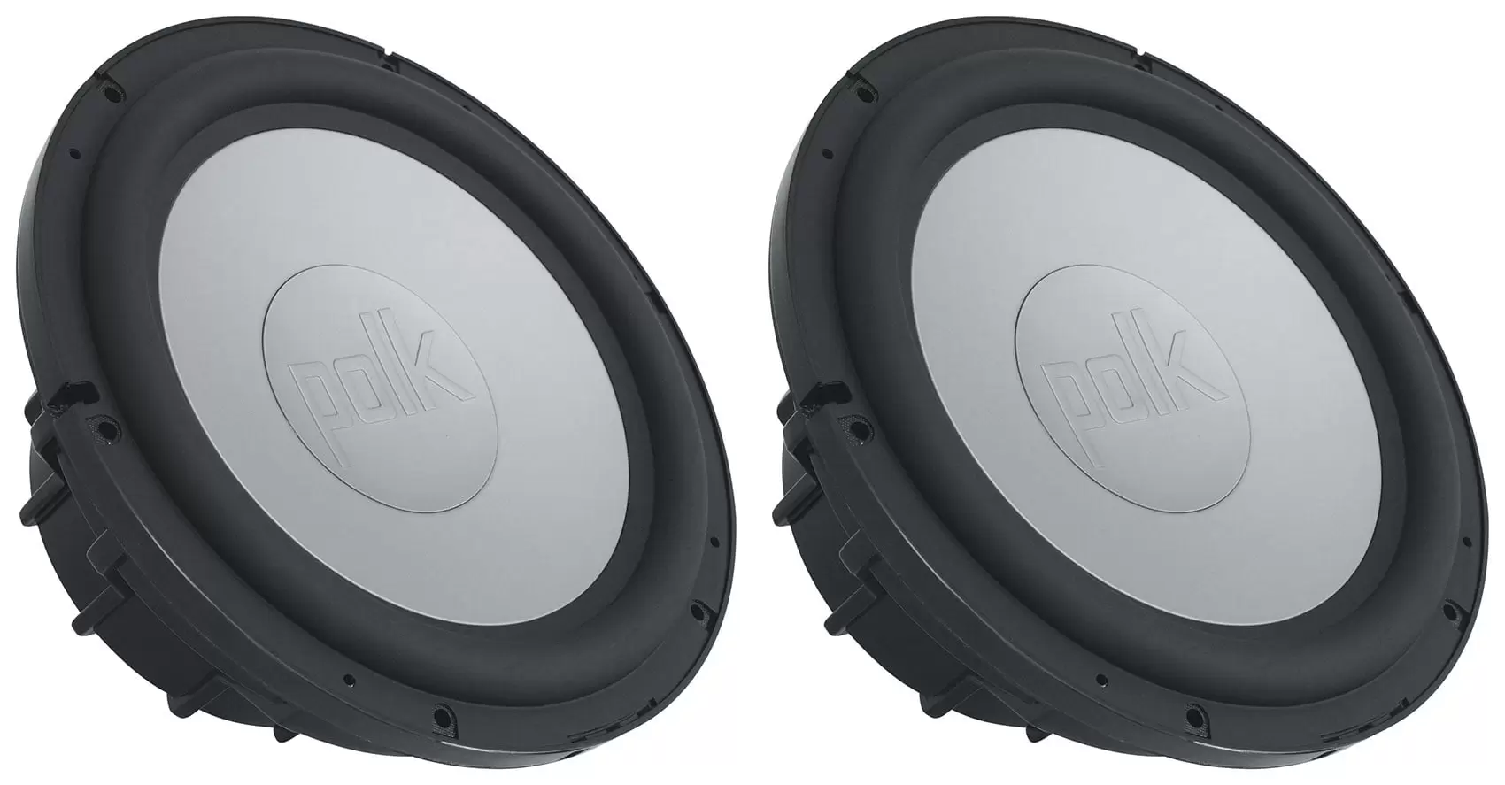 (2) Polk Audio UMWS1000 Marine 10 Subwoofers 175w RMS Free-Air 4 Ohm Boat Subs