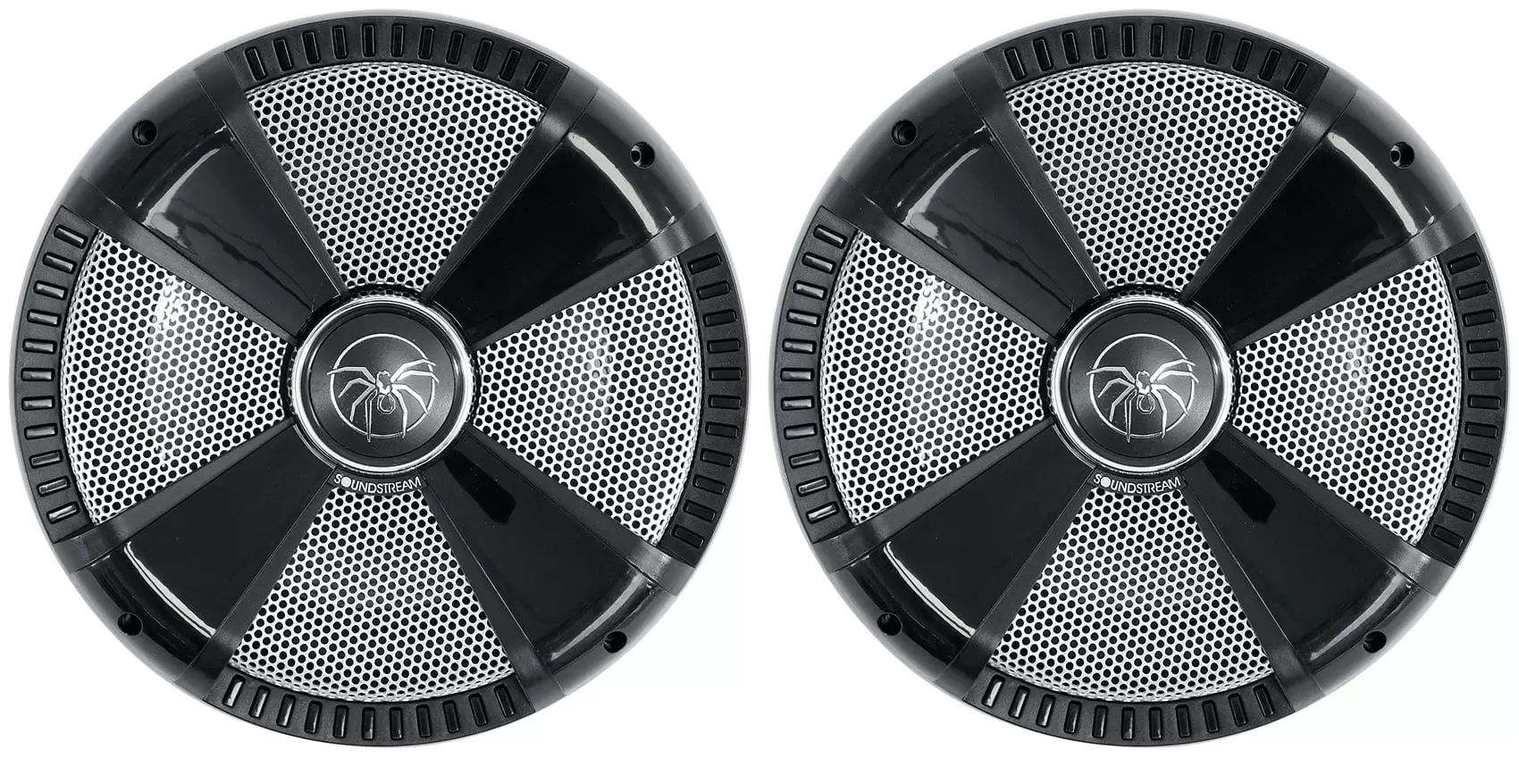 (2) SoundStream MSW.104 10 600 Watt Marine/Boat/UTV Subwoofers DVC 4-ohm Subs