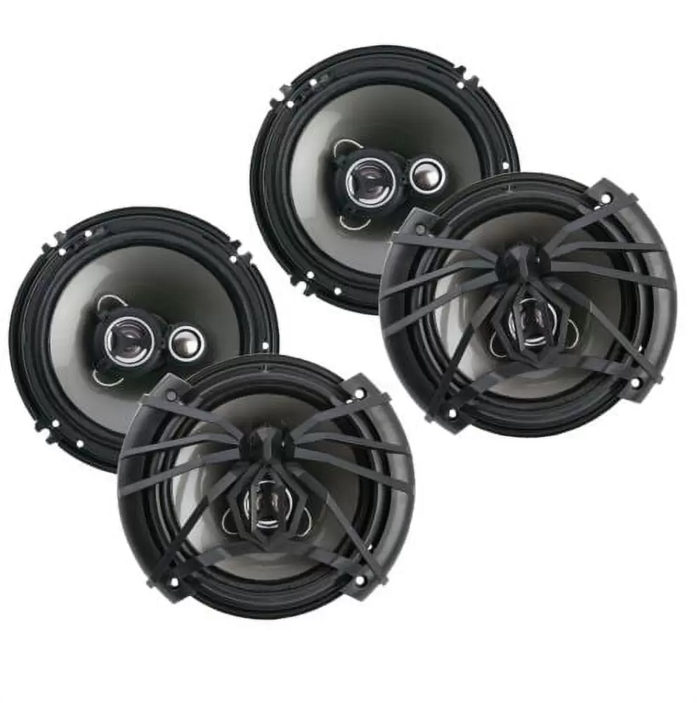 2 Soundstream AF.653 Arachnid Series 6.5?? 3-Way Speaker Pair. w/ Special Speaker Grilles