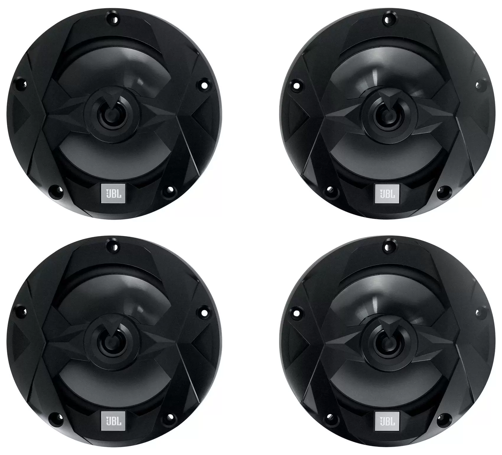 (4) JBL MS65B Marine Audio Boat 6.5 Speakers Black 225 Watt Peak 75w RMS