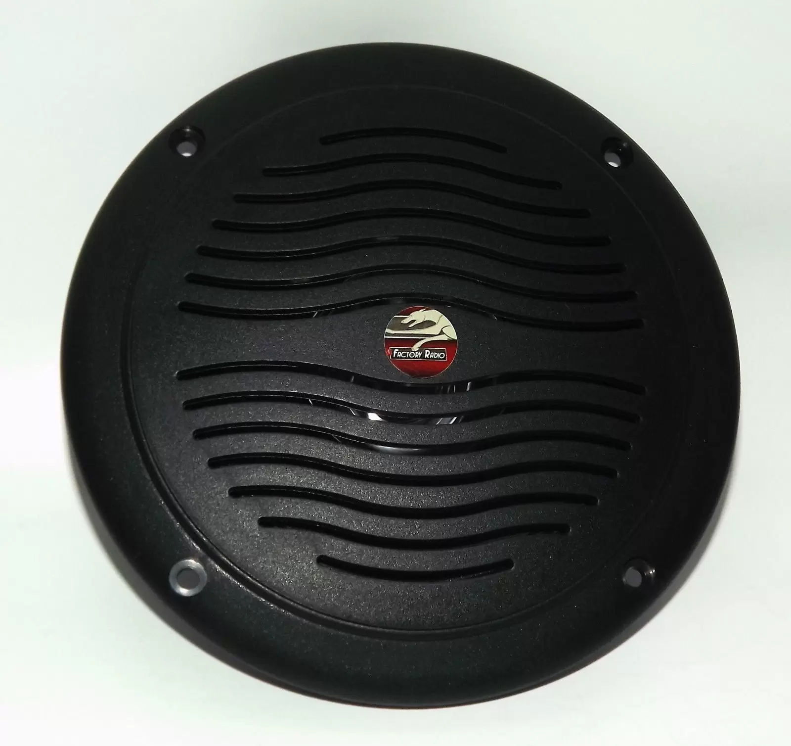 5 Black Dual Cone Waterproof Marine Speaker - Round Integral Grill Spa RV Boat