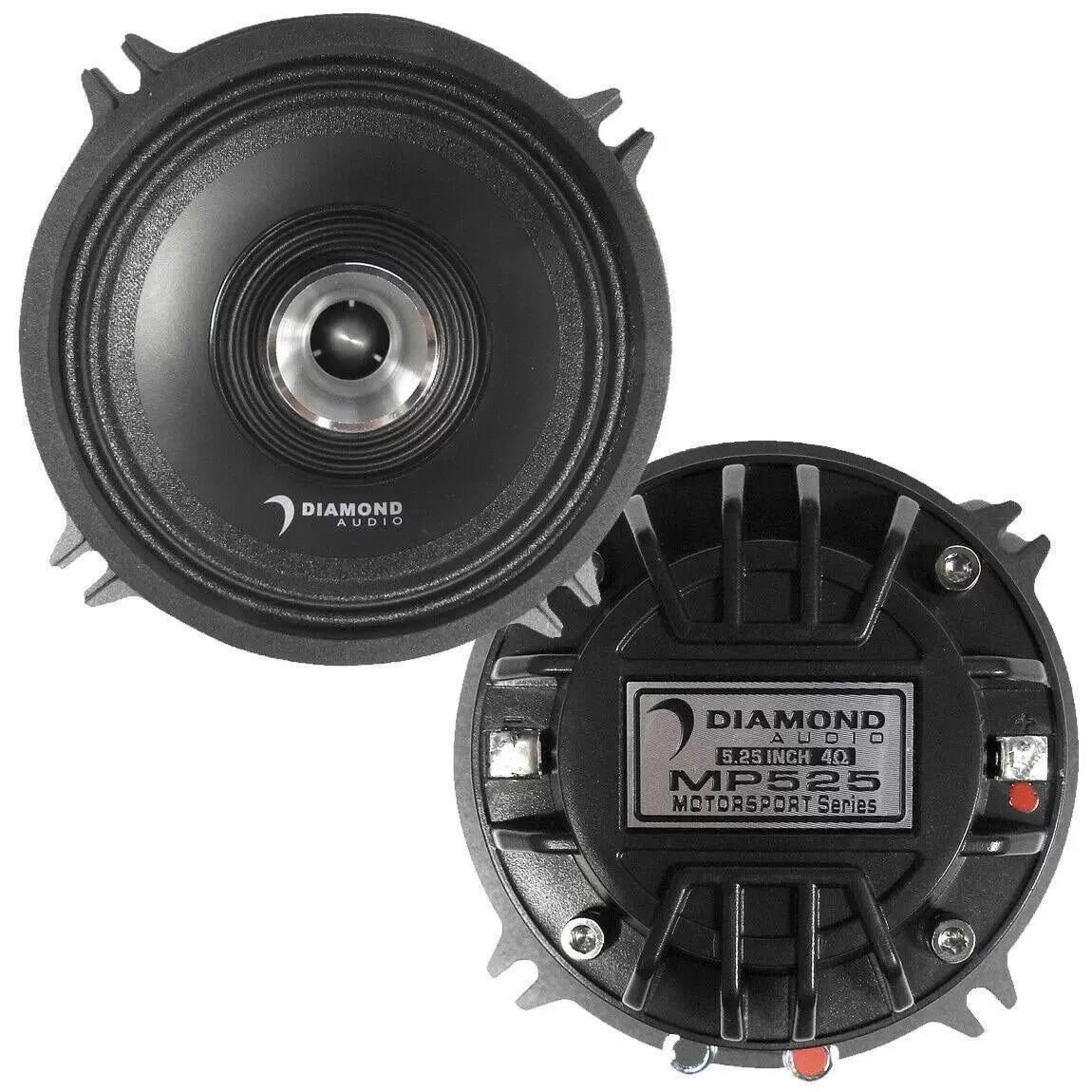 Diamond Audio MP525 PRO Powersports Full-Range Co-Ax Horn Speakers Pair. 5.25. 300 W Max Power. for Car/Motorcycle/ATV or other Motorsports Vehicles