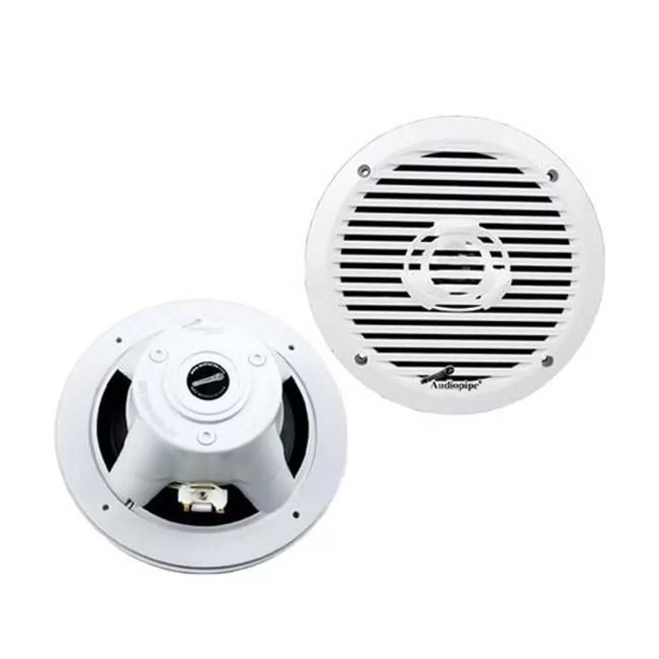 Audiopipe Speaker 6.5 in. White Marine 2Way