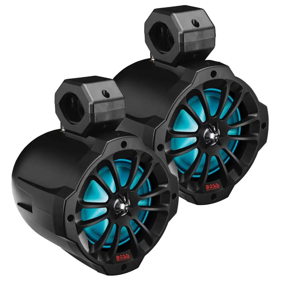 BOSS Audio Systems B62RGB ATV 6.5 Amplified Bluetooth Waketower IPX5 Speakers