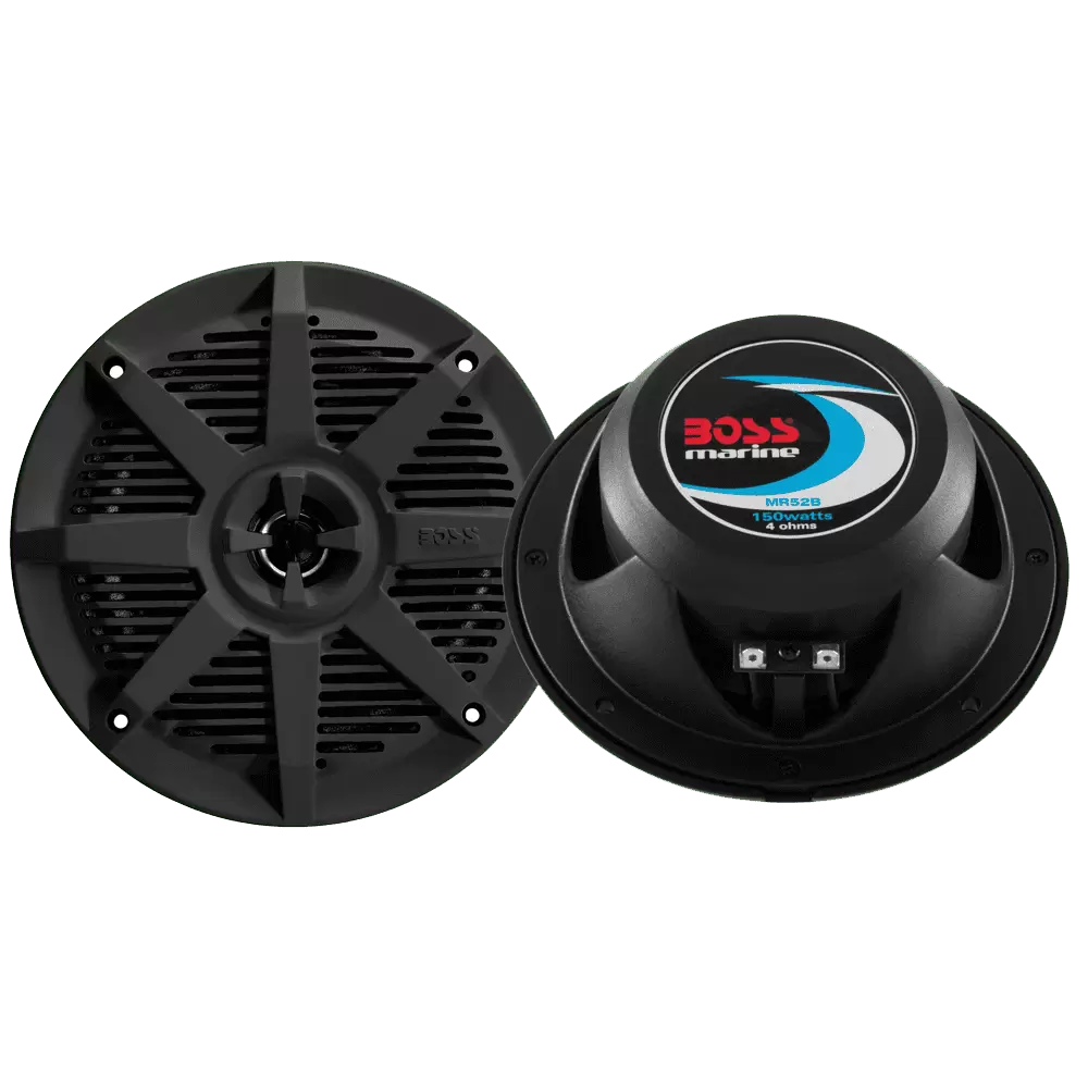 BOSS Audio Systems MR52B Marine 5.25 Speakers. 150 Watts. Full Range. 2 Way