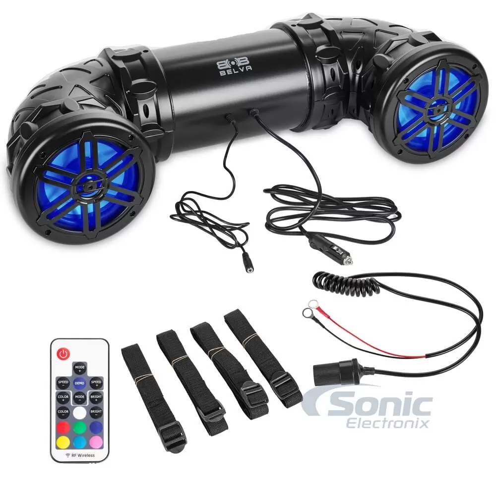 Belva BPS6RGB Bluetooth ATV. UTV. Powersport Sound Bar System