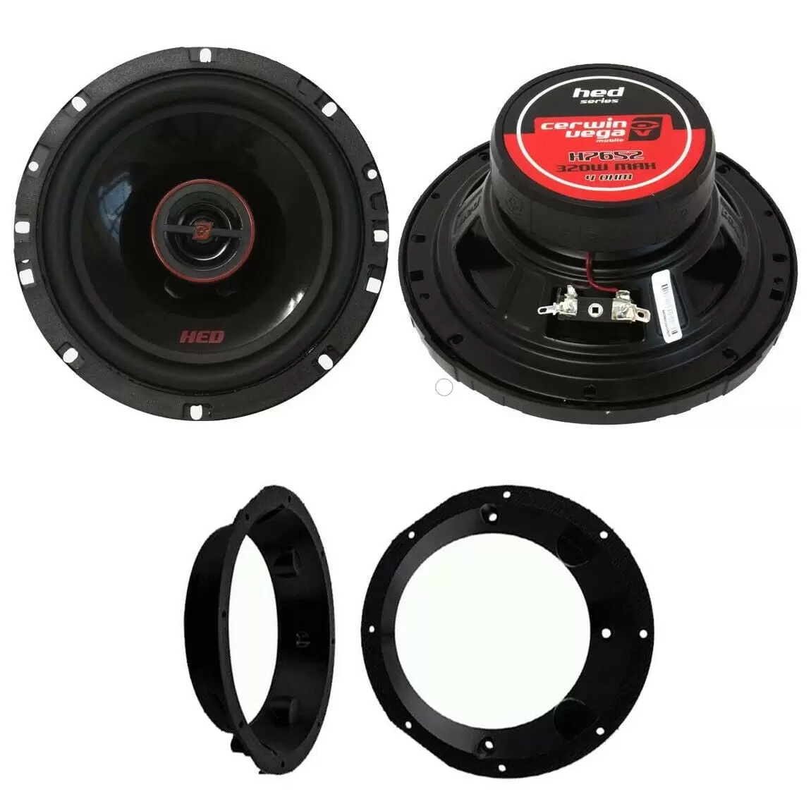 Cerwin Vega 6.5 Inch Car Motorcycle Speakers for Harley Davidson Speaker Adapter Kit