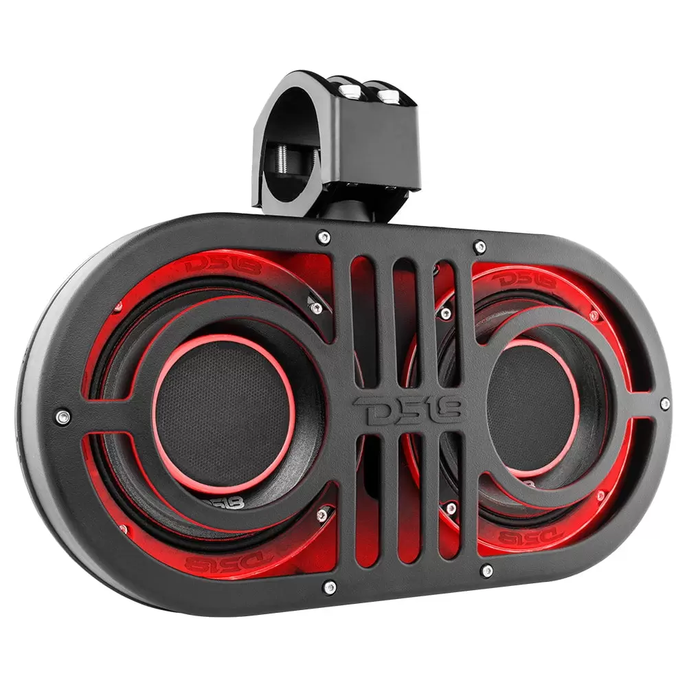 DS18 JVOCE JVOCE 900-Watt-Max Marine Roll-Cage Sound System with 2 High-Powered Speakers and Integrated RGB LEDs