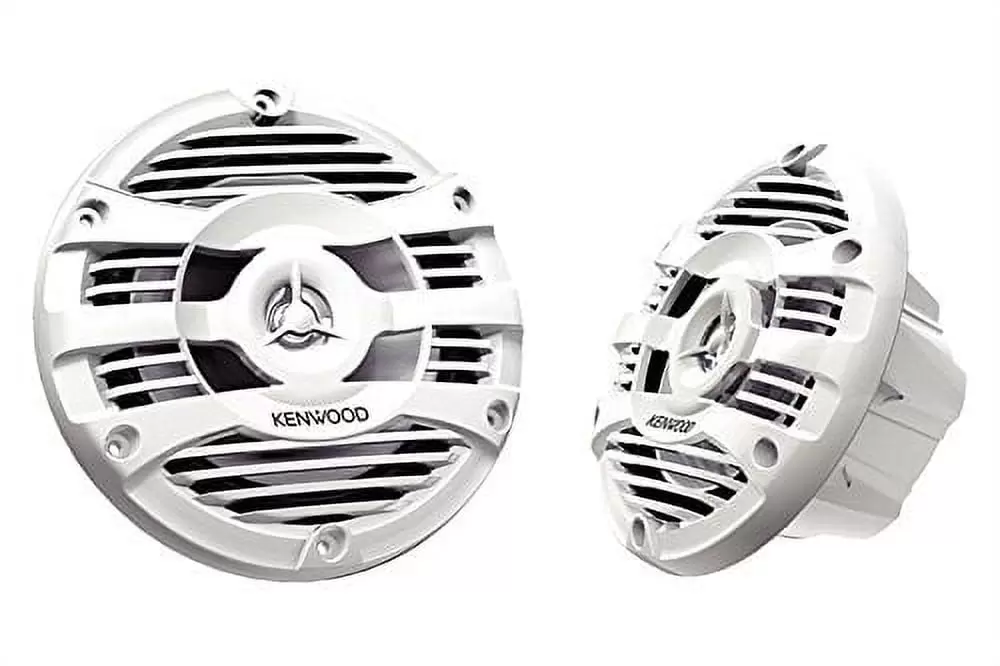 KENWOOD 6.5 2-Way 150-Watt Marine Speakers (White). KFC-1653MRW