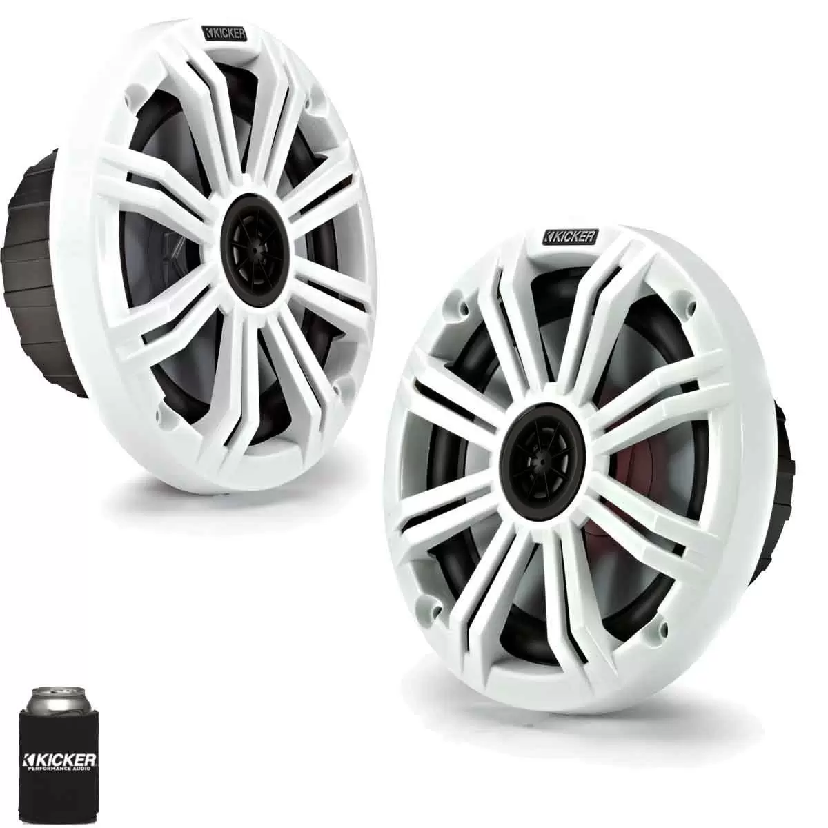 Kicker 6.5 White Marine Speakers (QTY 2) 1 pair of OEM replacement speakers