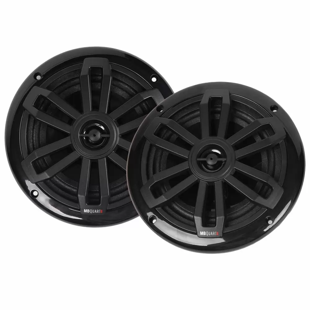 MB Quart NF1-116SB 160W Peak 80W RMS 6.5 Nautic Series 2-way Shallow mount Marine Speakers in Black