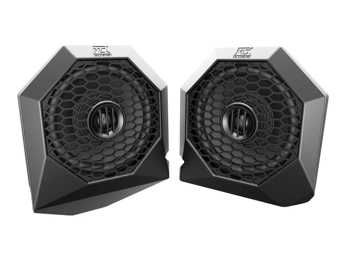 MTX Polaris RZRPOD65 6.5 130W Dash Mount RZR ATV Coaxial Speakers. Pair