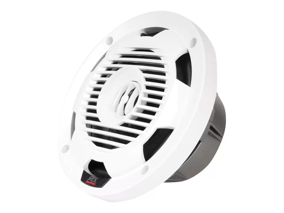 MTX WET77-W Wet Series 75 Watt RMS 4 Ohm Coaxial Marine Boat Speaker Pair. White