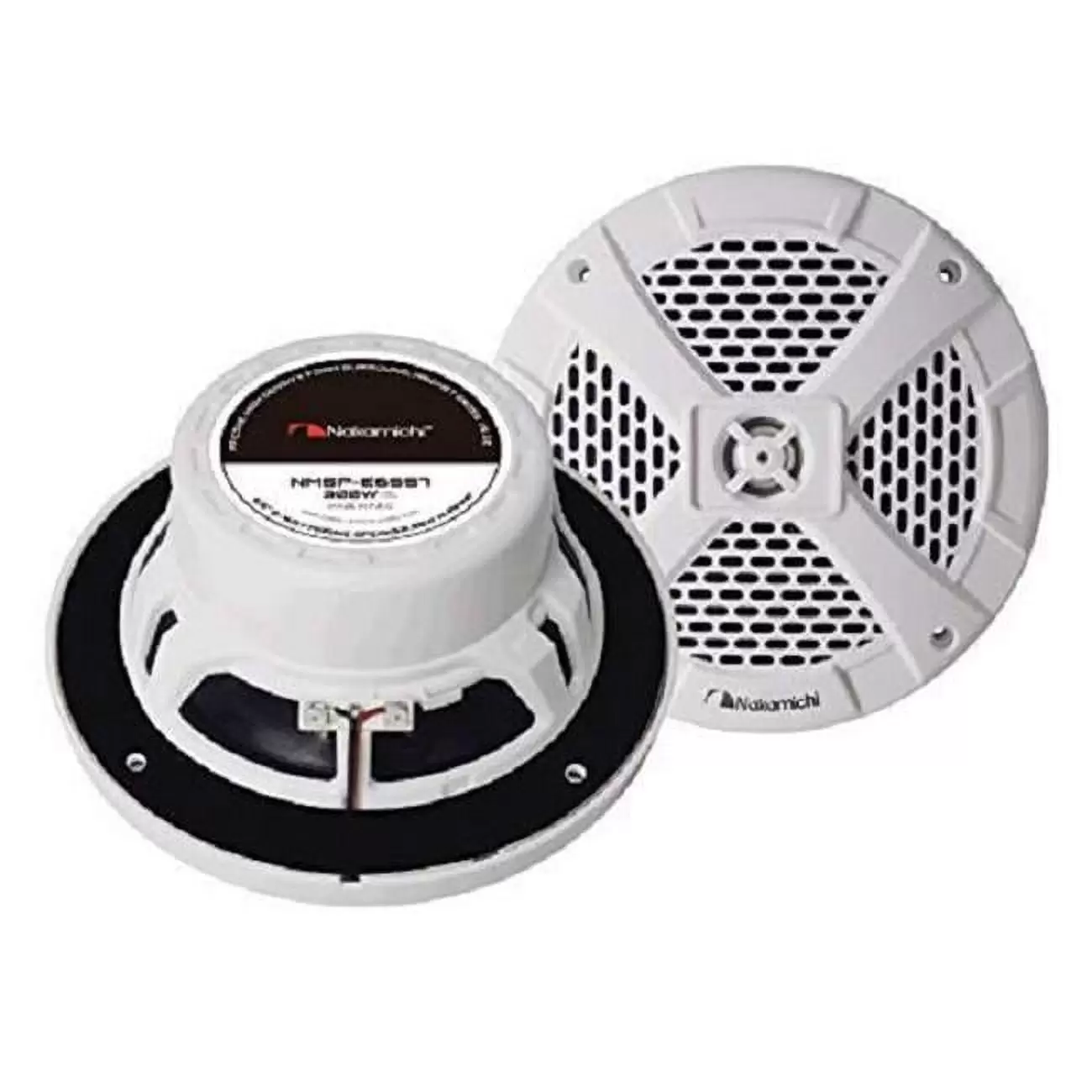 Nakamichi NMSPEE6557 6.5 in. 2 Way Marine Speaker, White