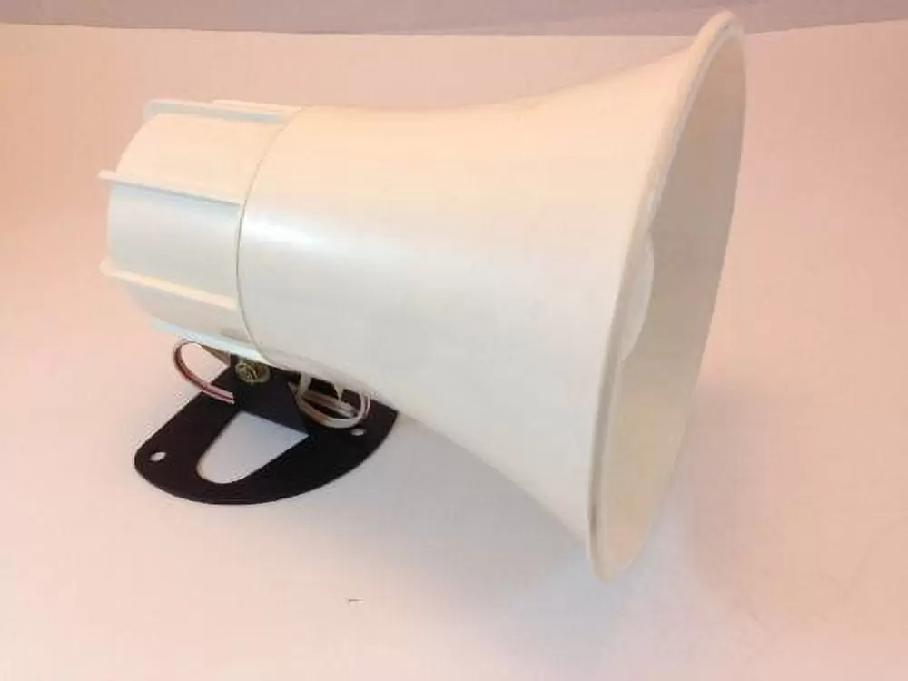 PA Horn Speaker 5 White. 15 WATTS @ 8 OHMS. 10 Wire Leads