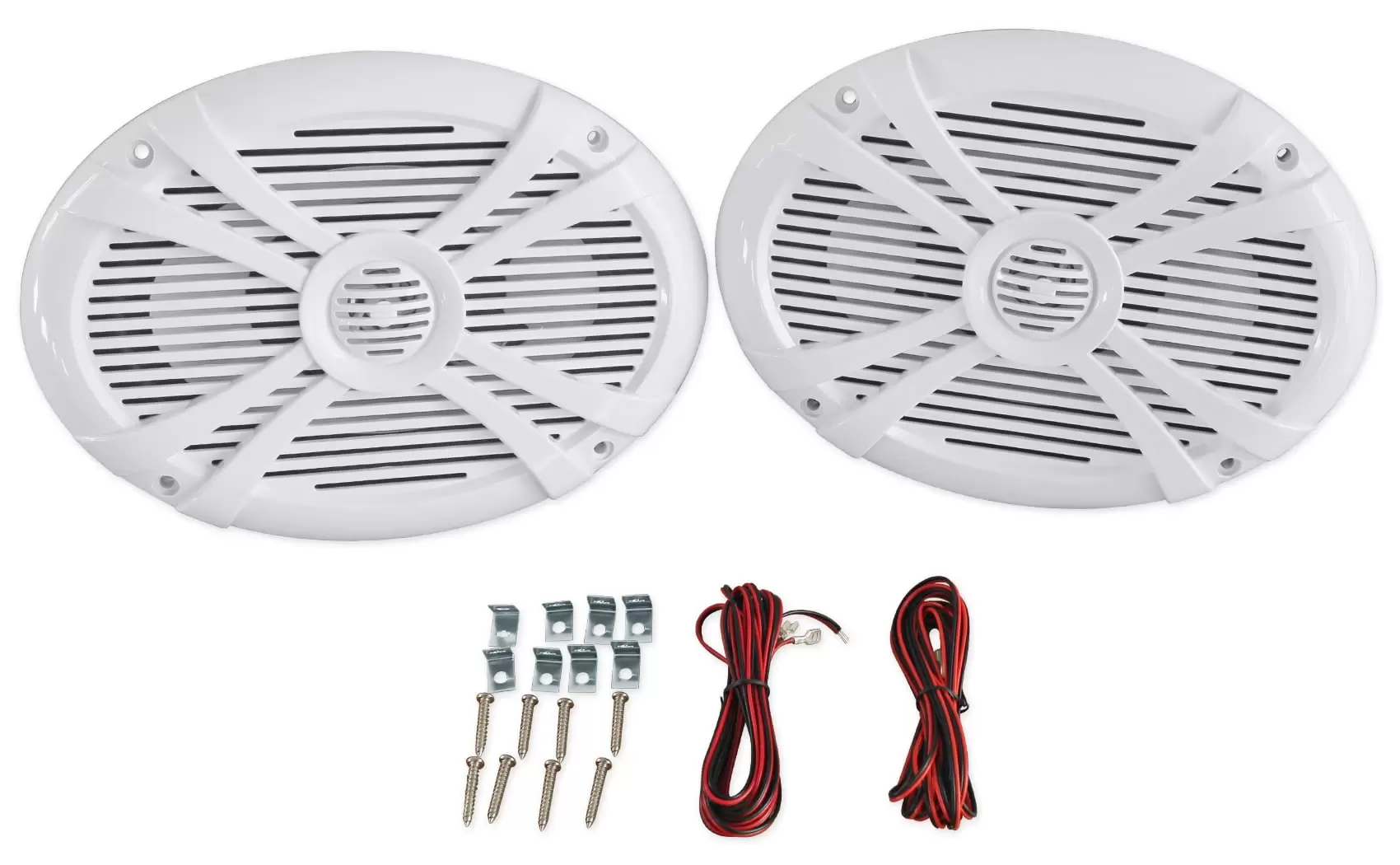 Pair Rockville RMSTS69W 6x9 1000w Waterproof Marine Boat Speakers 2-Way White