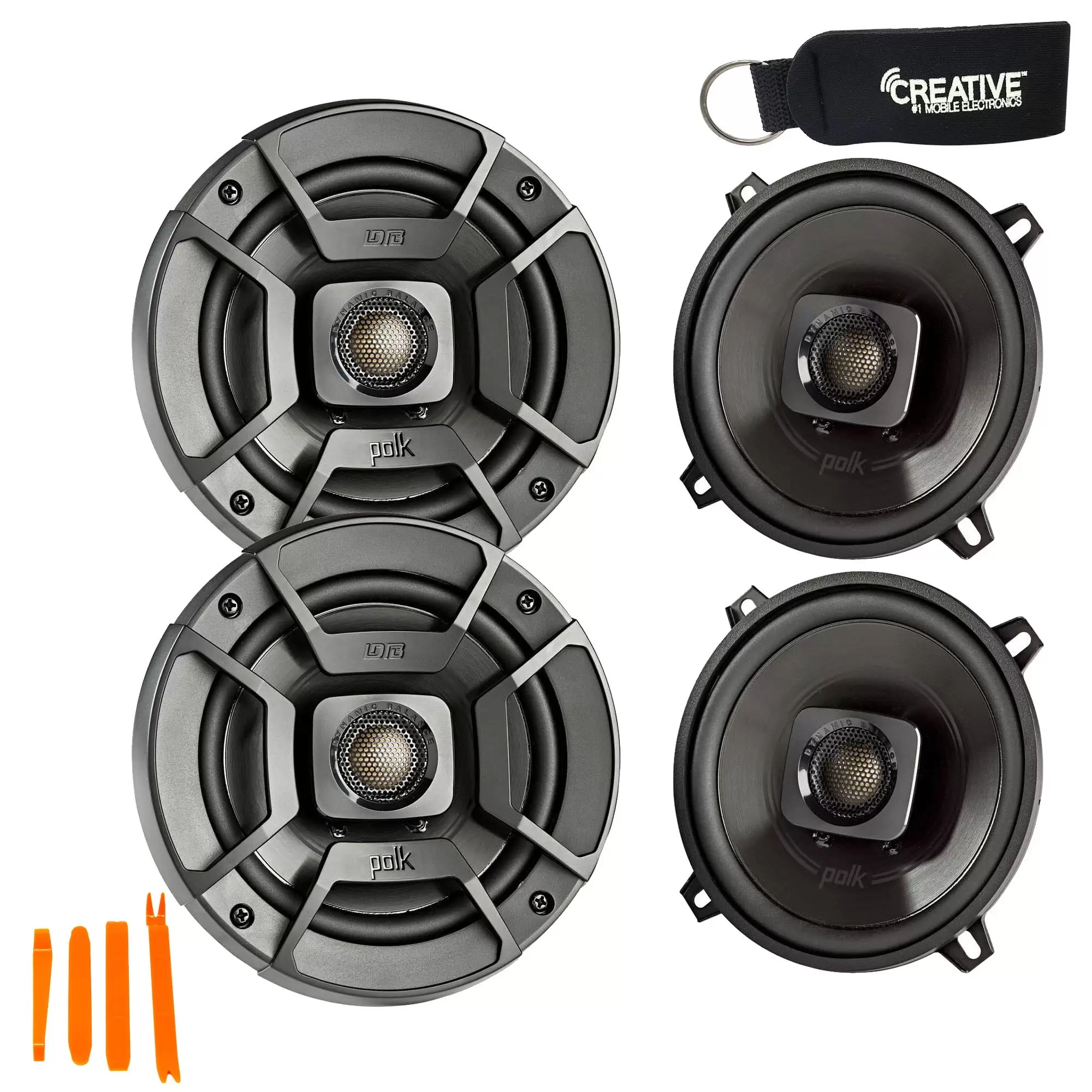 Polk Audio - Two Pairs Of DB522 5.25 Coaxial Speakers - Marine and Powersports Certification