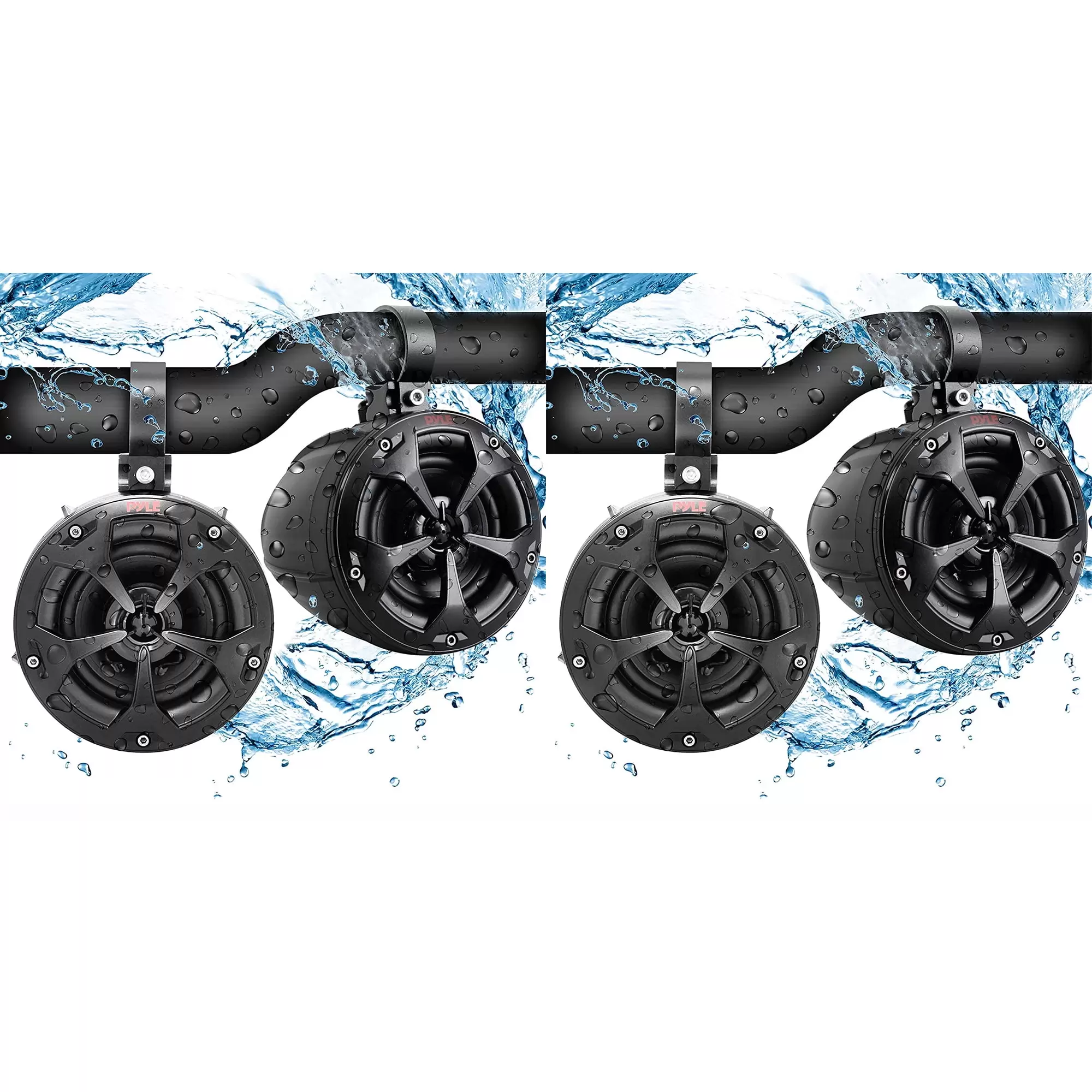 Pyle 2 Way 4 Inch Off Road 800W Dual Waterproof Marine Speaker System (2 Pairs)