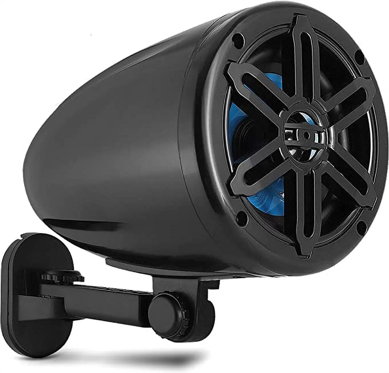 Pyle 5.25 Waterproof Off-Road Speakers - 180W 2-Way Marine Woofer Sound System w/ 360?? Rotatable Includes Bracket(Black)