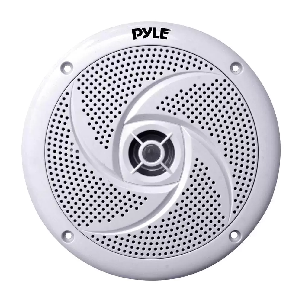 Pyle 8 Marine Vehicle Speakers - Dual 2-Way 320W 4 Ohm Low Profile Waterproof Car Component Speaker System. 8 Oz Magnet. Voice Coil. For Custom Audio Boat. Truck. Watercraft. Mobile. Off-Road (White)