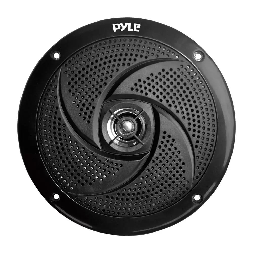 Pyle 8 Marine Vehicle Speakers - Dual 2-Way 320W 4 Ohm Low Profile Waterproof Car Component Speaker System. 8 Oz Magnet. Voice Coil. For Custom Audio Boat. Truck. Watercraft. Mobile. Off-Road (Black)