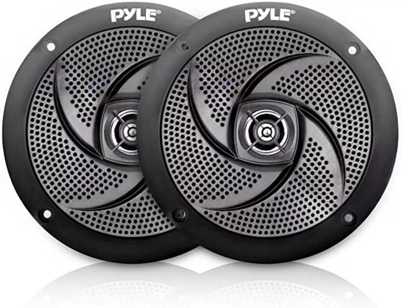 Pyle Low-Profile Waterproof Marine Speakers 240W 6.5 Inch 2 Way 1 Pair Slim Style Waterproof. Black