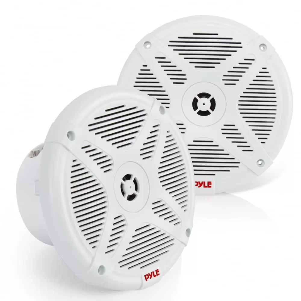 Pyle PLMRBT65W - Dual 6.5'' Waterproof-Rated Bluetooth Marine Speakers. 2-Way Coaxial Full Range Amplified Speaker System (600 Watt)