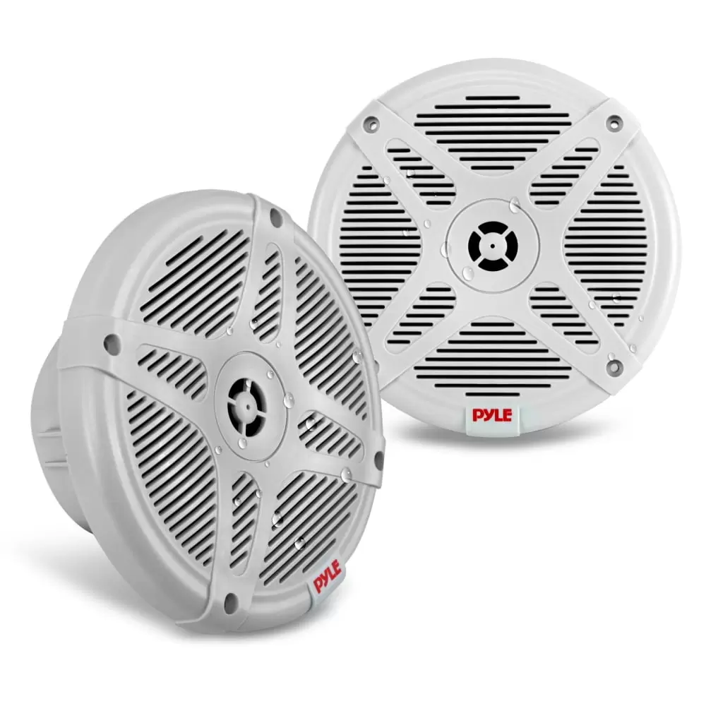 Pyle PLMRF65SW - Dual 6.5'' Waterproof-Rated Marine Speakers with Wire-less RF Streaming Support (Supplemental Speakers for Pyle Model: 'PLMRF65MW')