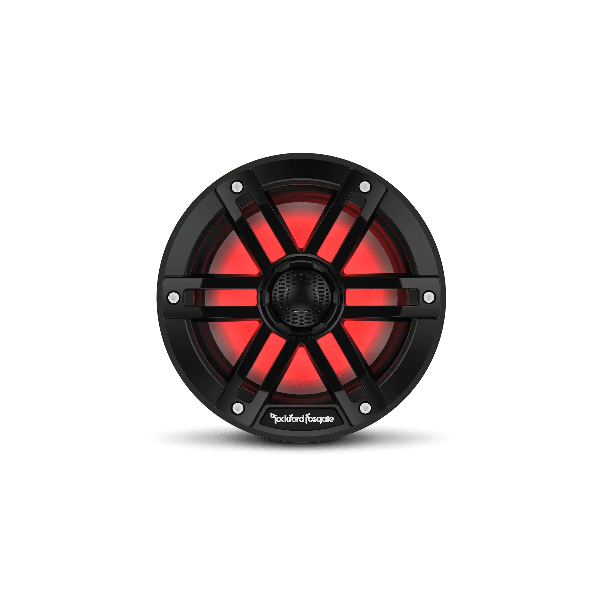 Rockford Fosgate M1-65B Color Optix 6.5 2-Way Coaxial Multicolor LED Lighted Marine Speakers - Black (Pair)