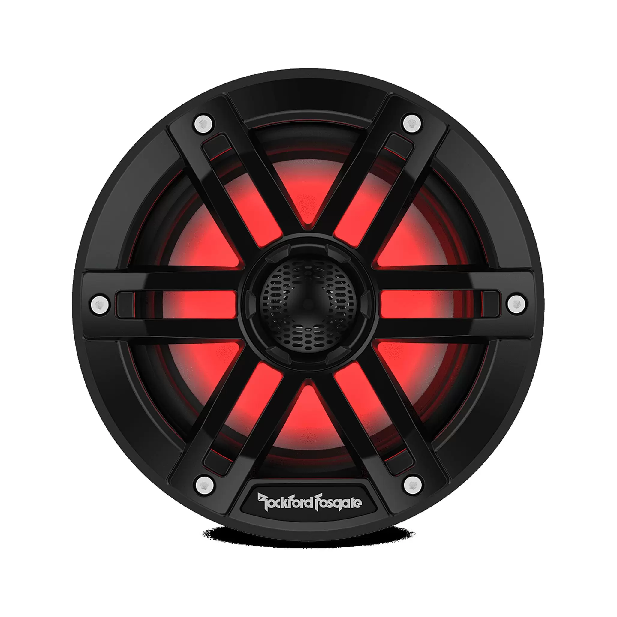 Rockford Fosgate M1-6B Color Optix 6 2-Way Coaxial Multicolor LED Lighted Marine Speakers - Black (Pair)