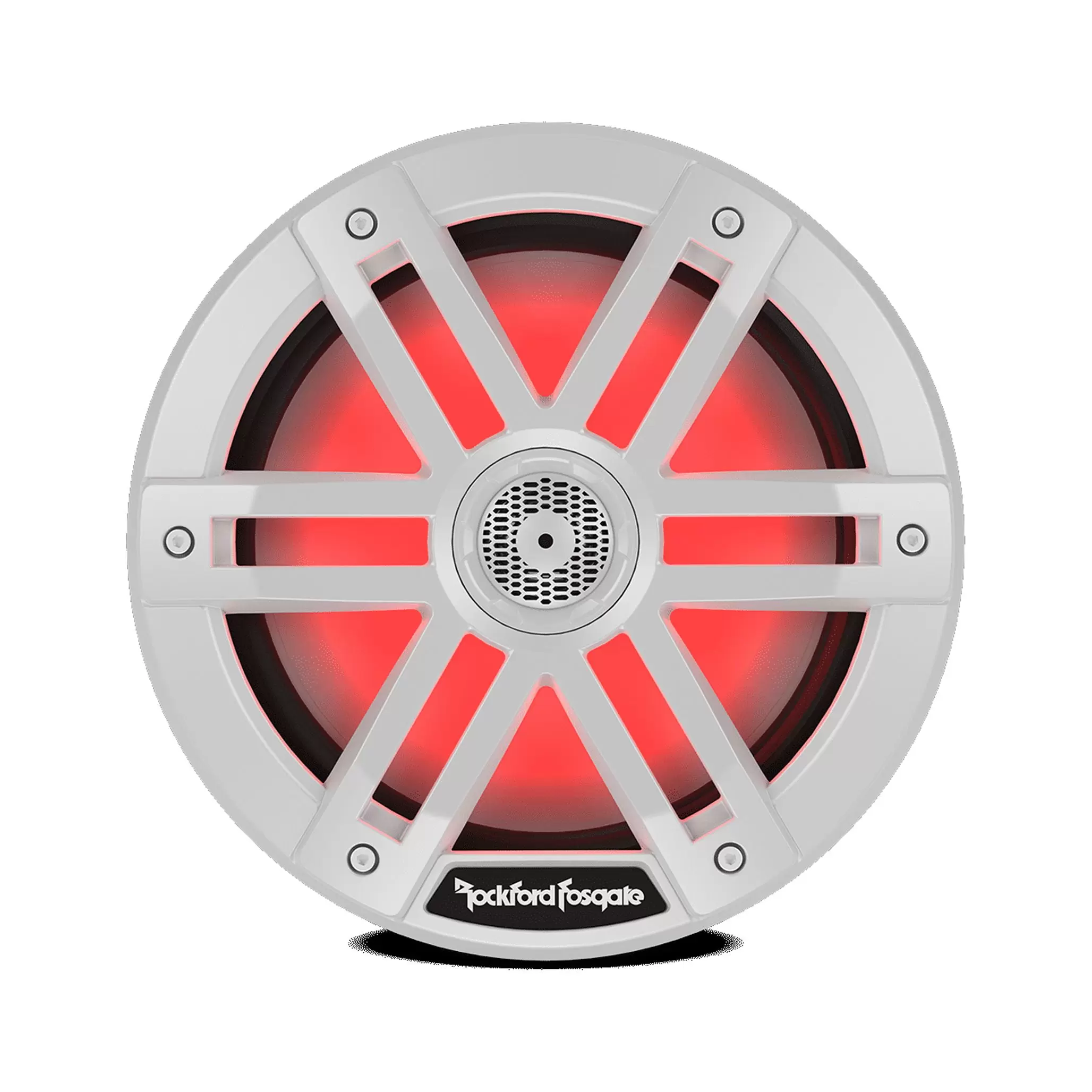 Rockford Fosgate M1-8 Color Optix 8 2-Way Coaxial Multicolor LED Lighted Marine Speakers - White (Pair)