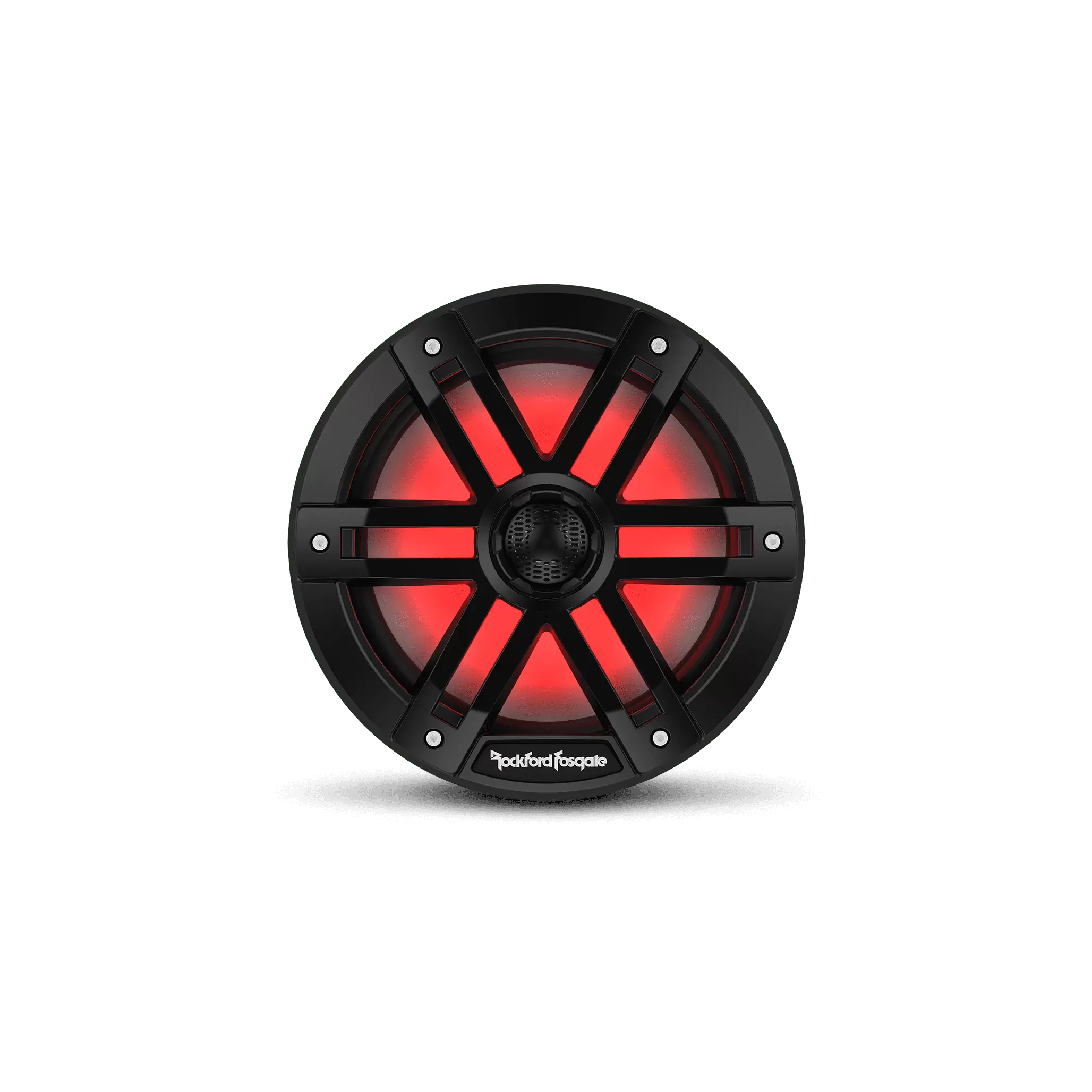 Rockford Fosgate M1-8B Color Optix 8 2-Way Coaxial Multicolor LED Lighted Marine Speakers - Black (Pair)