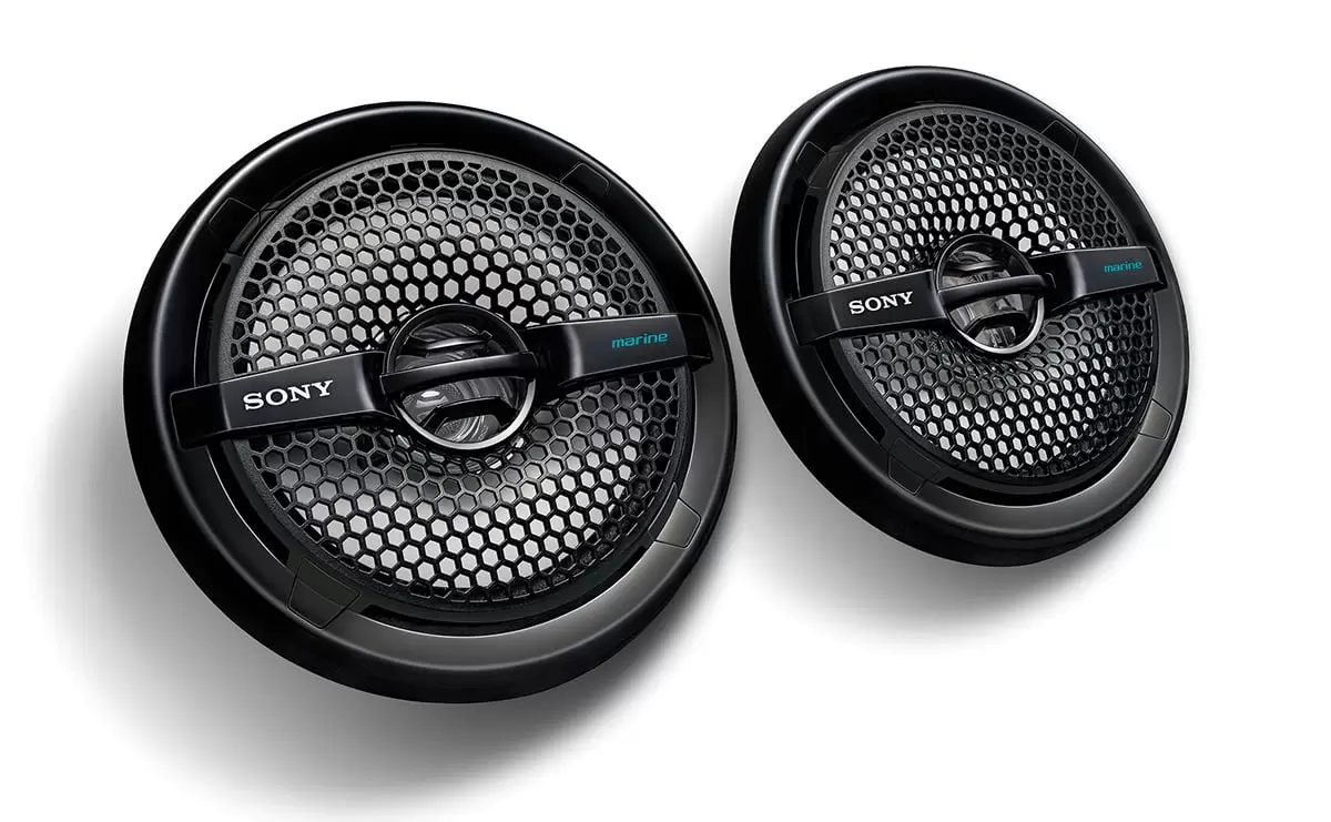 Sony XS-MP1611B 6.5 Dual Cone Marine Speakers (Black)