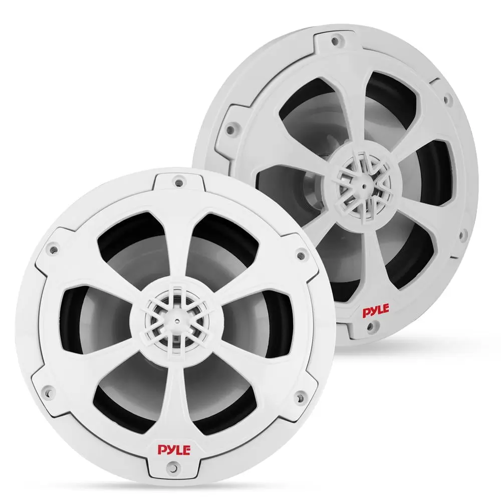 Two-Way Component/Coaxial Speaker Systems - One Pair 6.5'' Two-Way Marine Component Kit. 240 Watts w/ 4 Ohm Impedance. White (Pair)