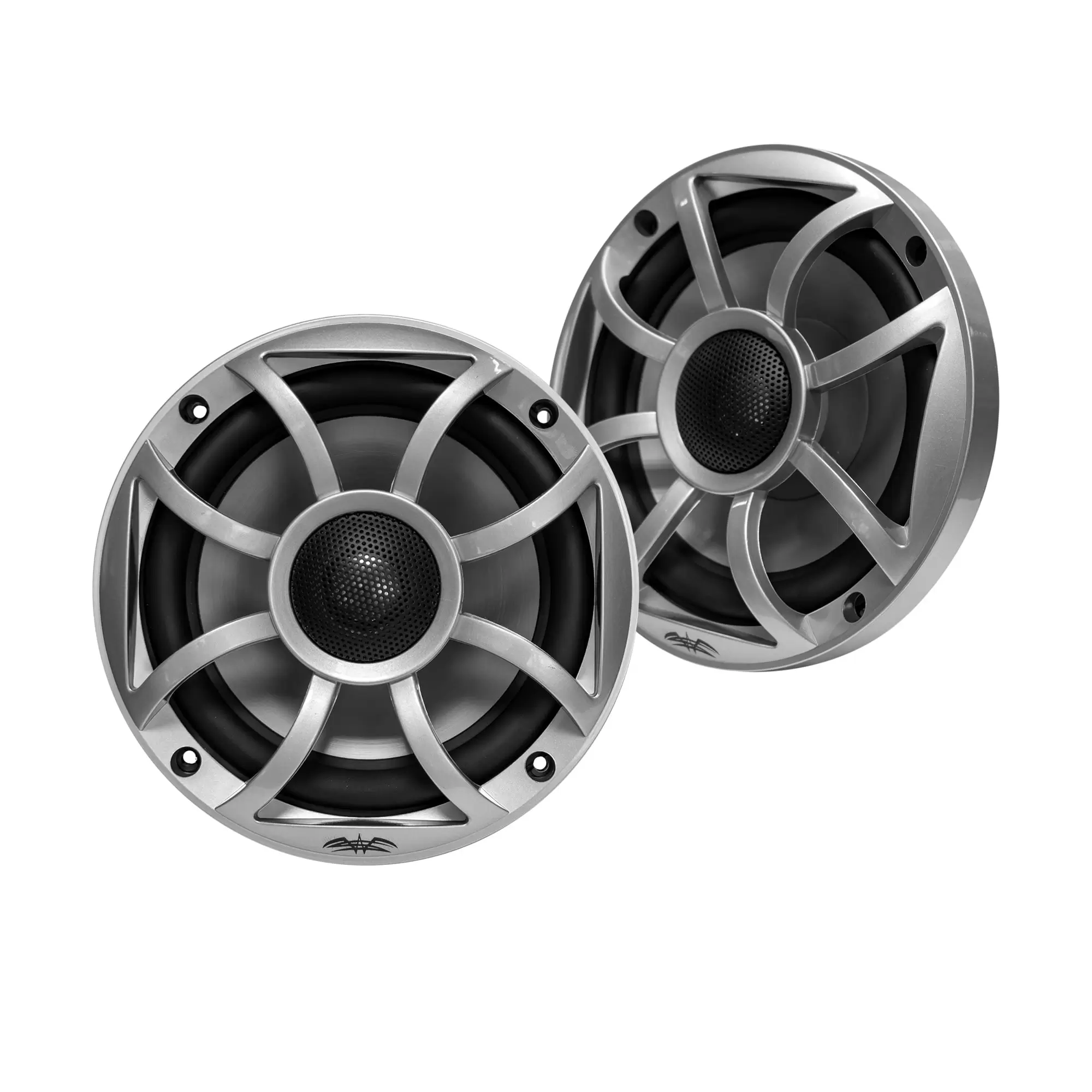 Wet Sounds RECON 5-S Recon Series 5.25 50-Watt RMS Coaxial Speakers With Silver XS Grille And Cone (Pair)