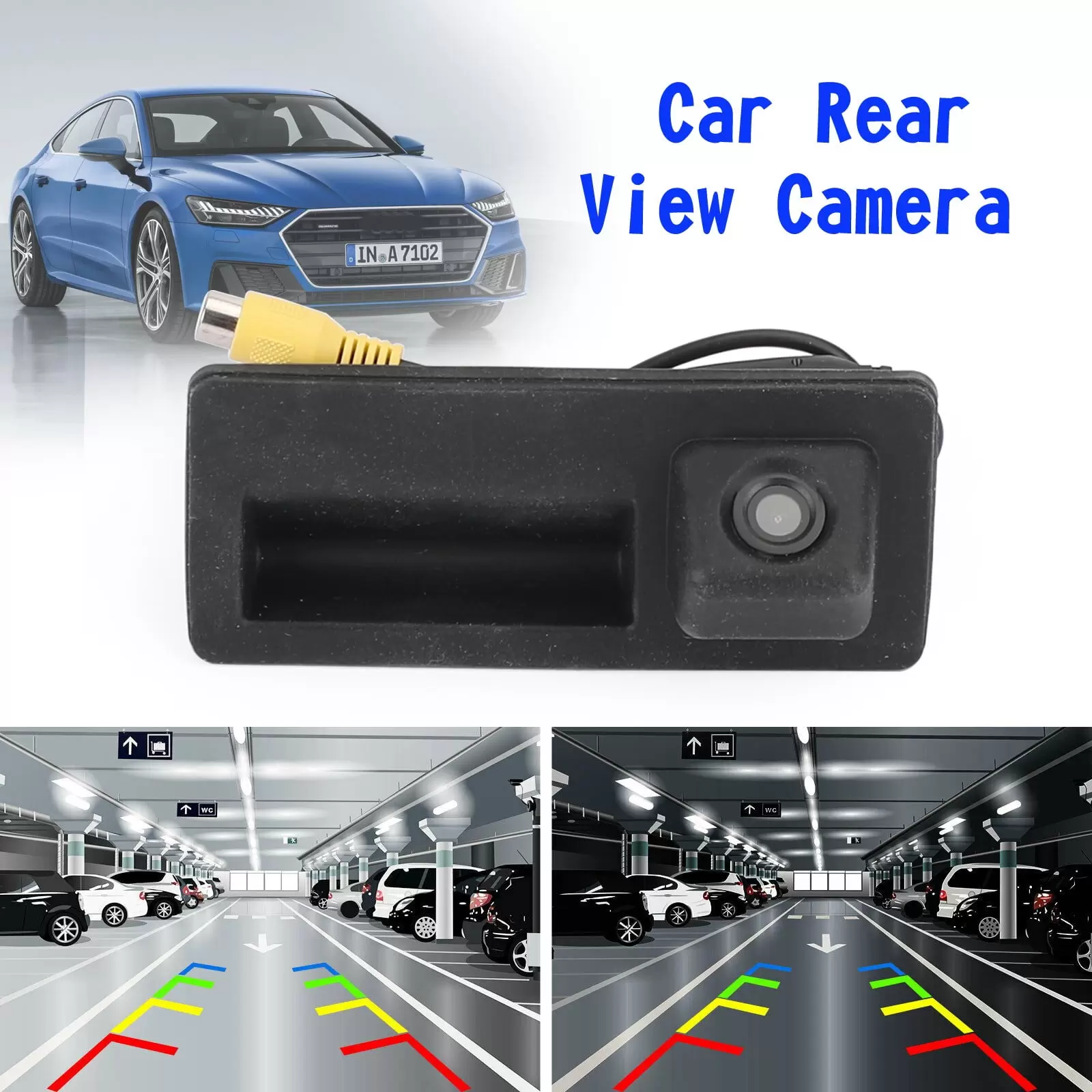 Car Rear View Backup Trunk Handle Camera Fit for A4L A6L A3 S5 S3 Q3 Q5 Q7