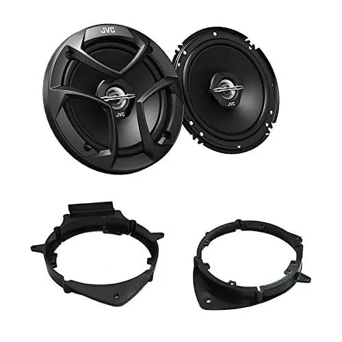 GMSB356 Pair of Speaker Adapter for 2006-13 GM Vehicles with JVC CS-J620 300W 6-1/2 CS Series 2-Way Coaxial Car Speakers